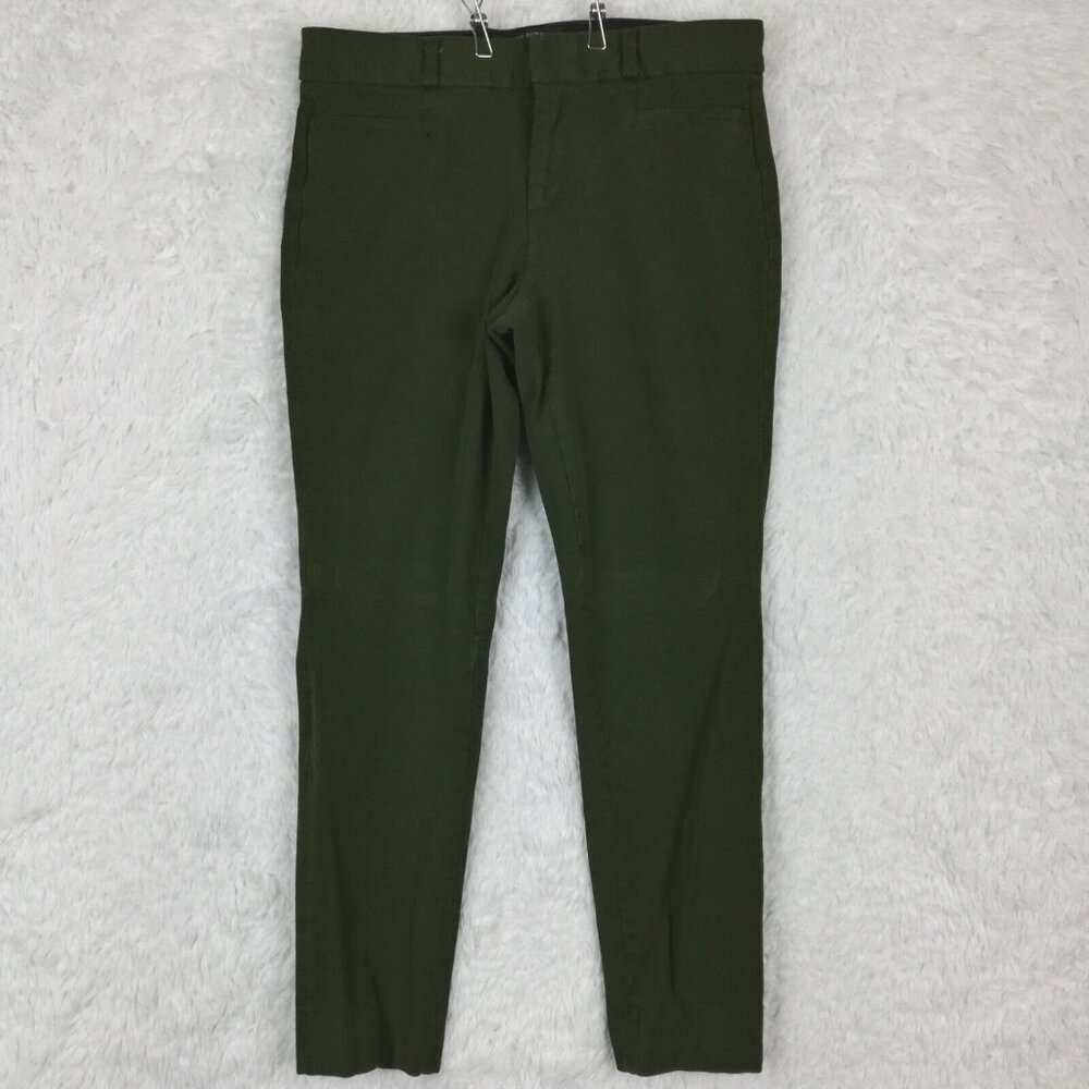 Banana Republic Womens Pants Sloan Curvy‎ Fit Ankle Green Low Rise Stretch 4